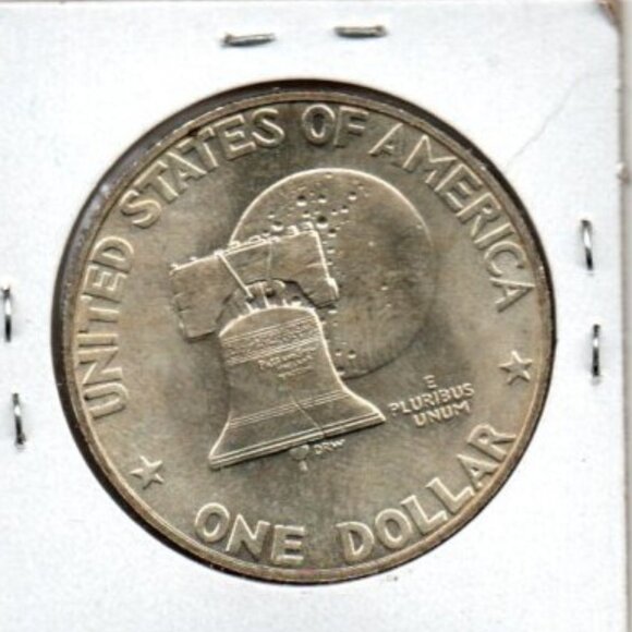 1976 Ike Dollar, Kennedy Half and Quarter.. Uncirculated.. In Protective Sleeves - Picture 4 of 6